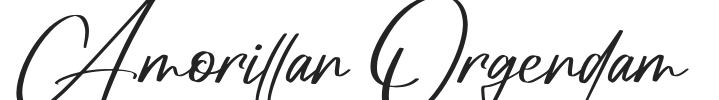 Amorillan Orgendam.otf字体下载