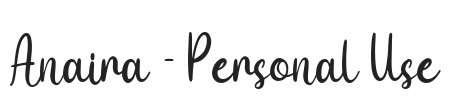 Anaira - Personal Use.ttf字体下载