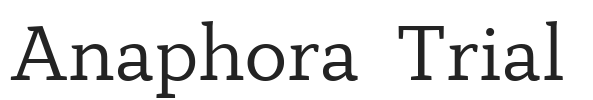 Anaphora  Trial.ttf字体下载