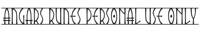 Angars Runes PERSONAL USE ONLY.ttf字体下载