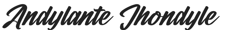 Andylante Jhondyle.otf字体下载