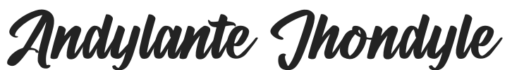 Andylante Jhondyle.otf字体下载