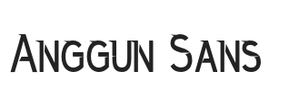 Anggun Sans.otf字体下载