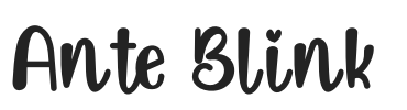 Ante Blink.otf字体下载