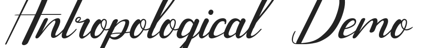 Antropological Demo.ttf字体下载