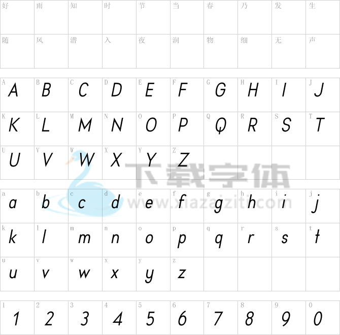 Aprikas Italic Demo.otf字体下载