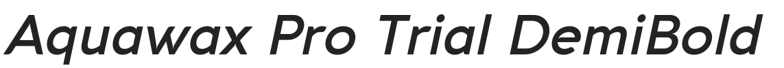 Aquawax Pro Trial DemiBold.ttf字体下载