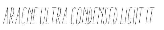 Aracne Ultra Condensed Light It.ttf字体下载