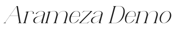 Arameza Demo.otf字体下载