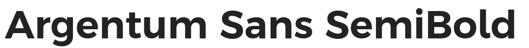 Argentum Sans SemiBold.ttf字体下载