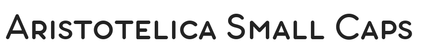 Aristotelica Small Caps.ttf字体下载