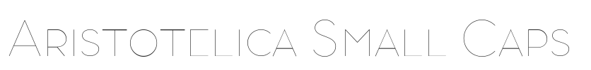 Aristotelica Small Caps.ttf字体下载