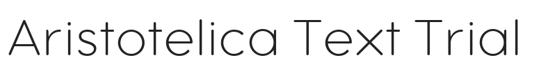 Aristotelica Text Trial.ttf字体下载