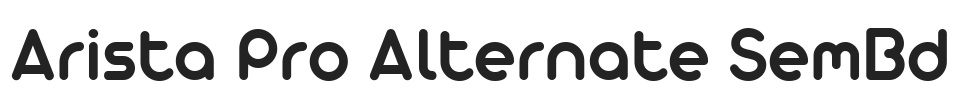 Arista Pro Alternate SemBd.ttf字体下载