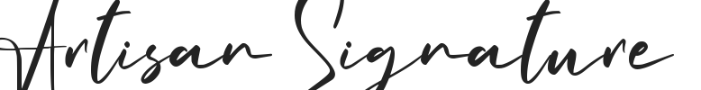 Artisan Signature.ttf字体下载