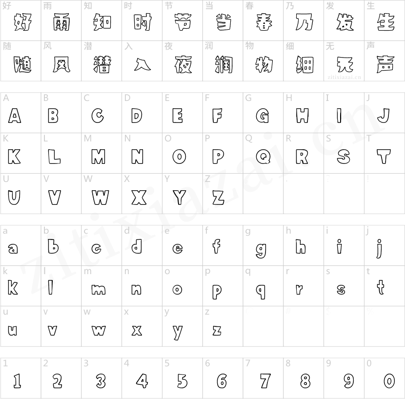 字魂猫罐头体