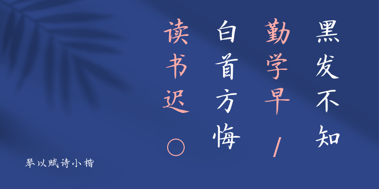 琴以赋诗小楷
