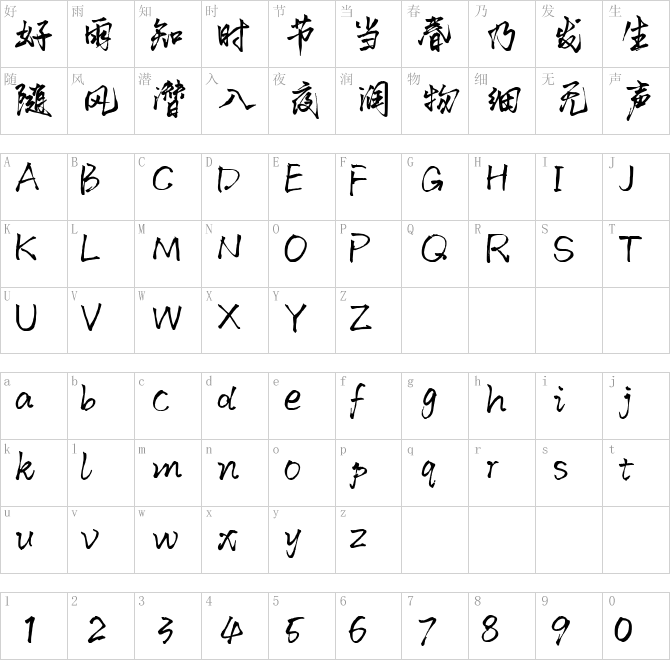 默陌狂傲手迹.ttf